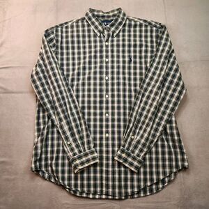 Vintage‎ Ralph Lauren Shirt Men's 2XL Long Sleeve Plaid Classic Fit Button Down